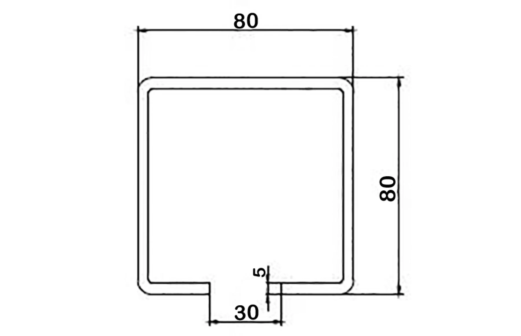 Kit poarta autoportanta M5, greutate sustinuta 800kg