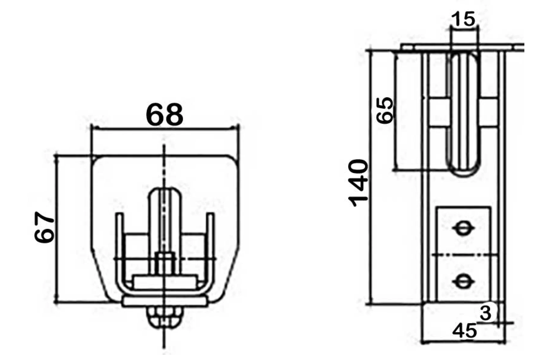 Kit poarta autoportanta M5, greutate sustinuta 800kg