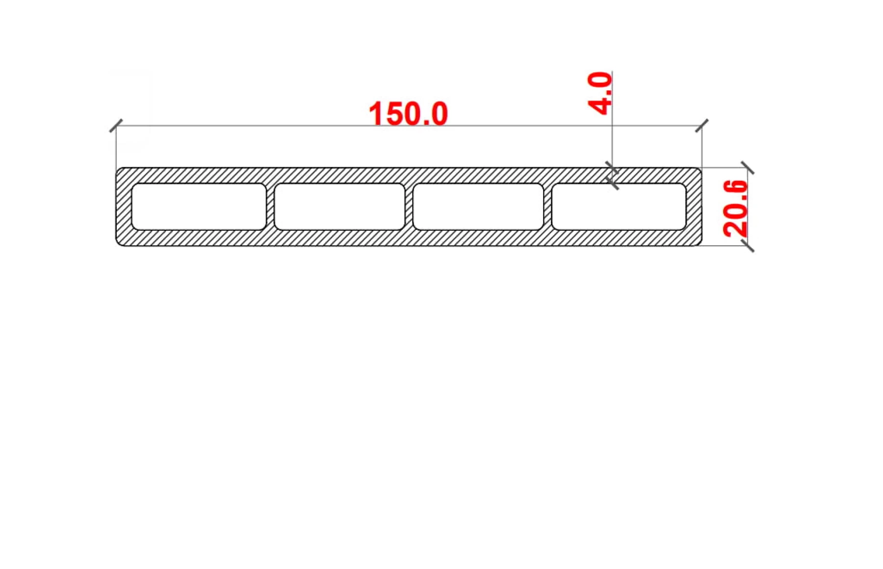 Placa gard tip scandura din WPC lemn compozit, 150x20.6mm, textura lemn maro